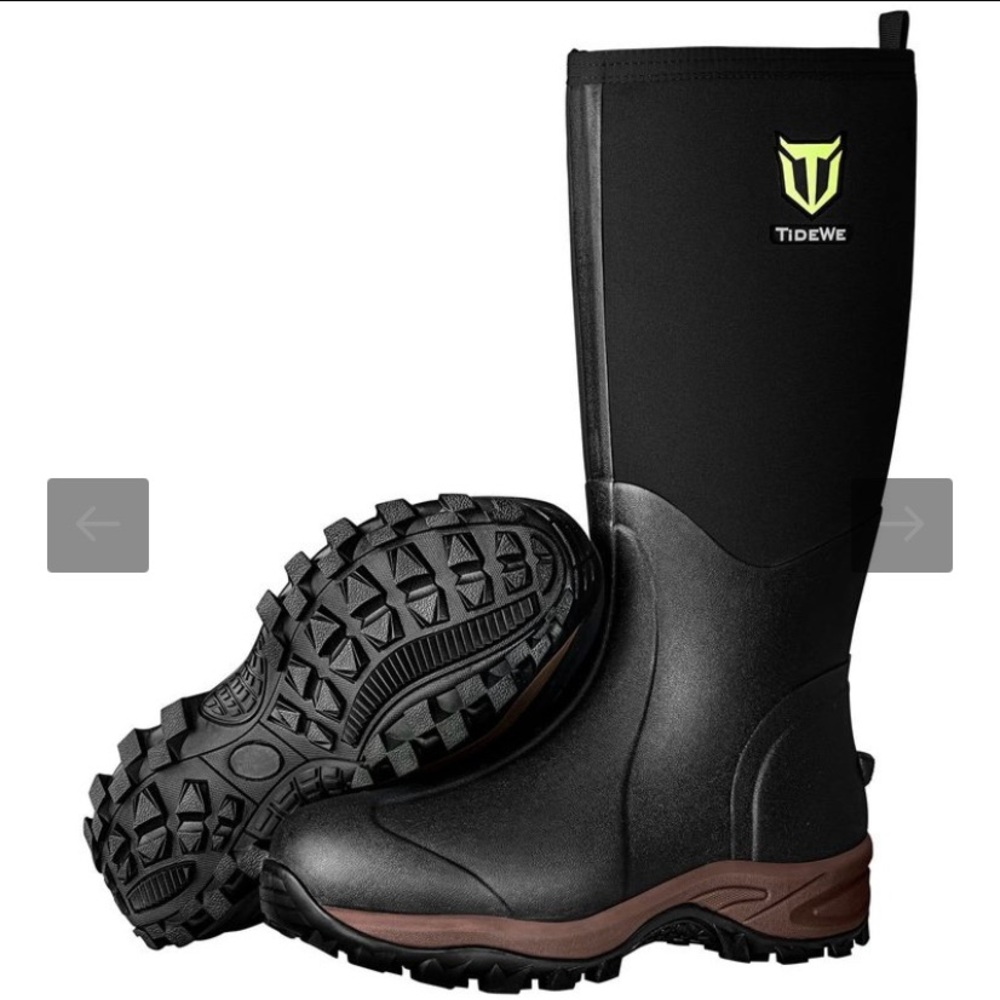 TideWe Black Mens Waterproof Boots